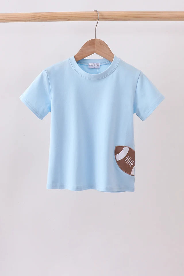 Blue Football Tee