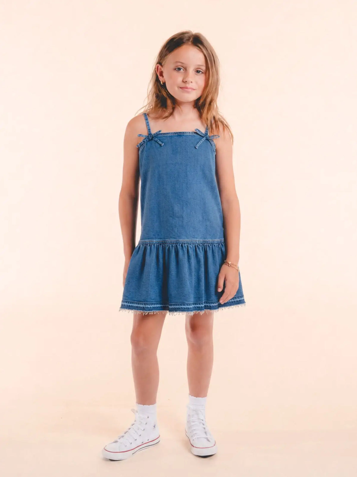 Bow Denim Dress