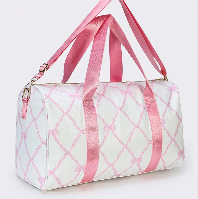 Bow Print Duffel Bag