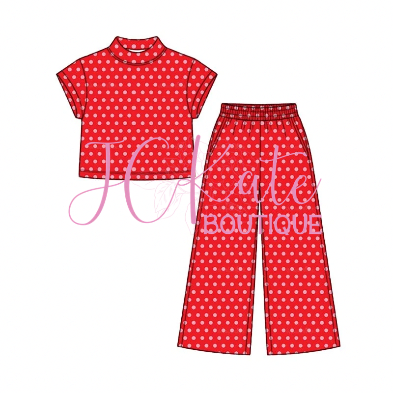 Red & Pink Polka Dot Sets