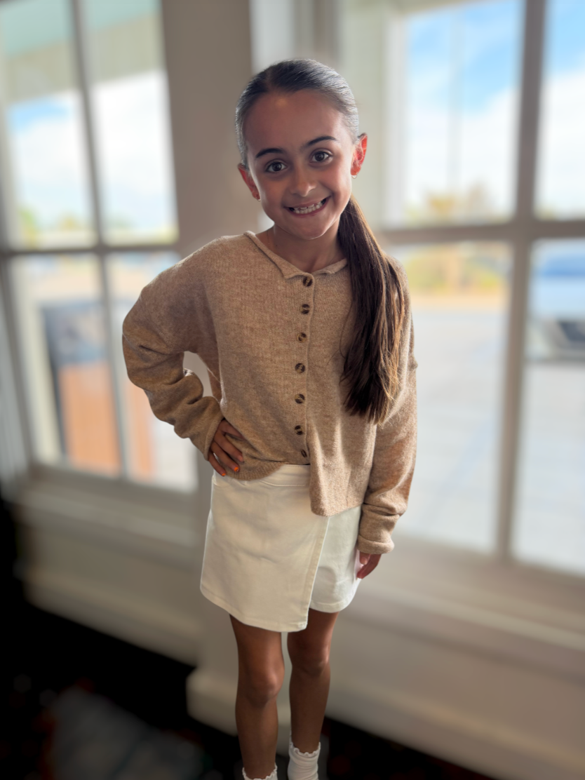 Tan Sweater Cardigan