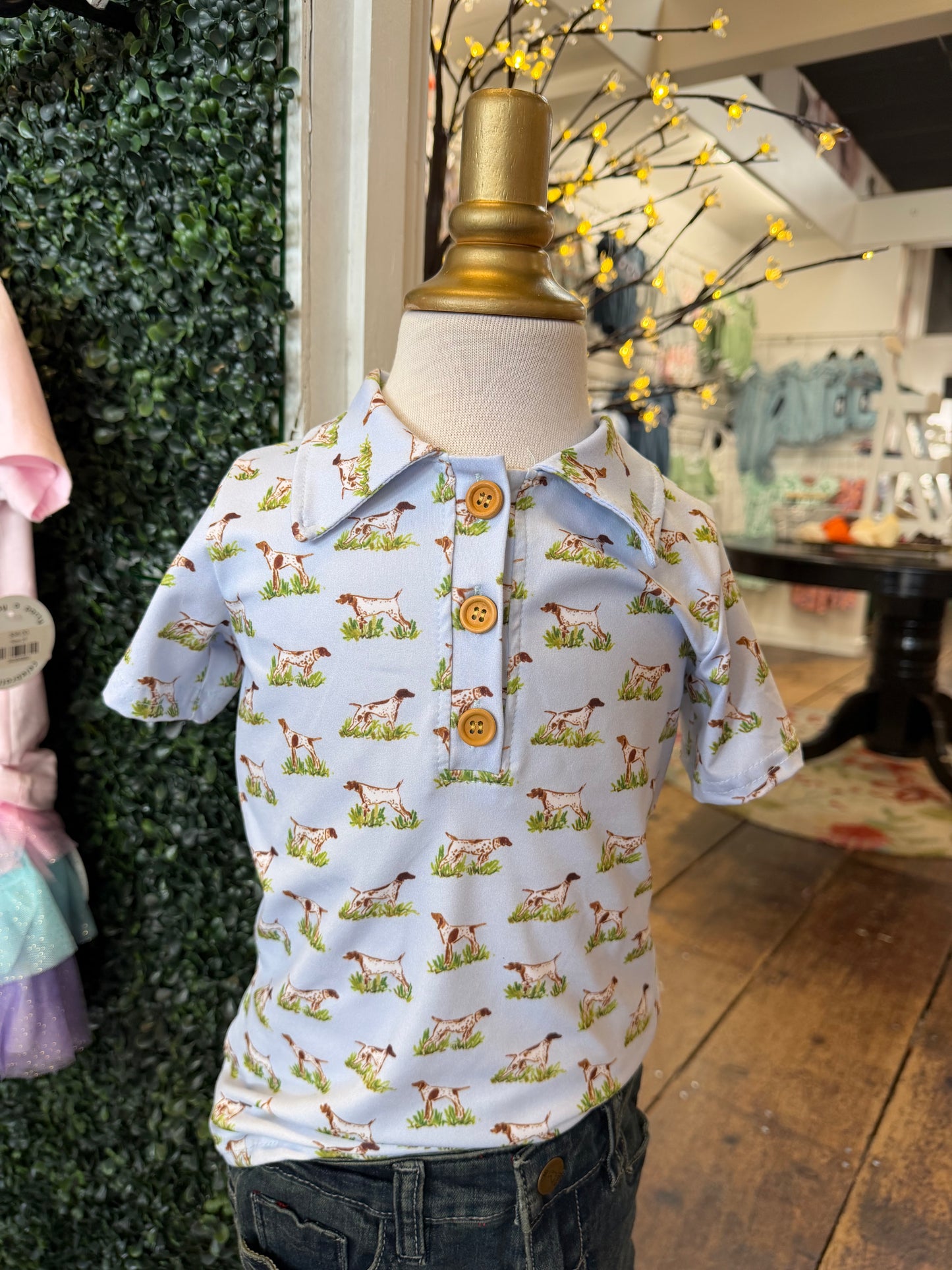 Pointer Hunt Boy Collar Shirt