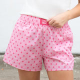 Light/Hot Pink Polka Dot Shorts - Tween