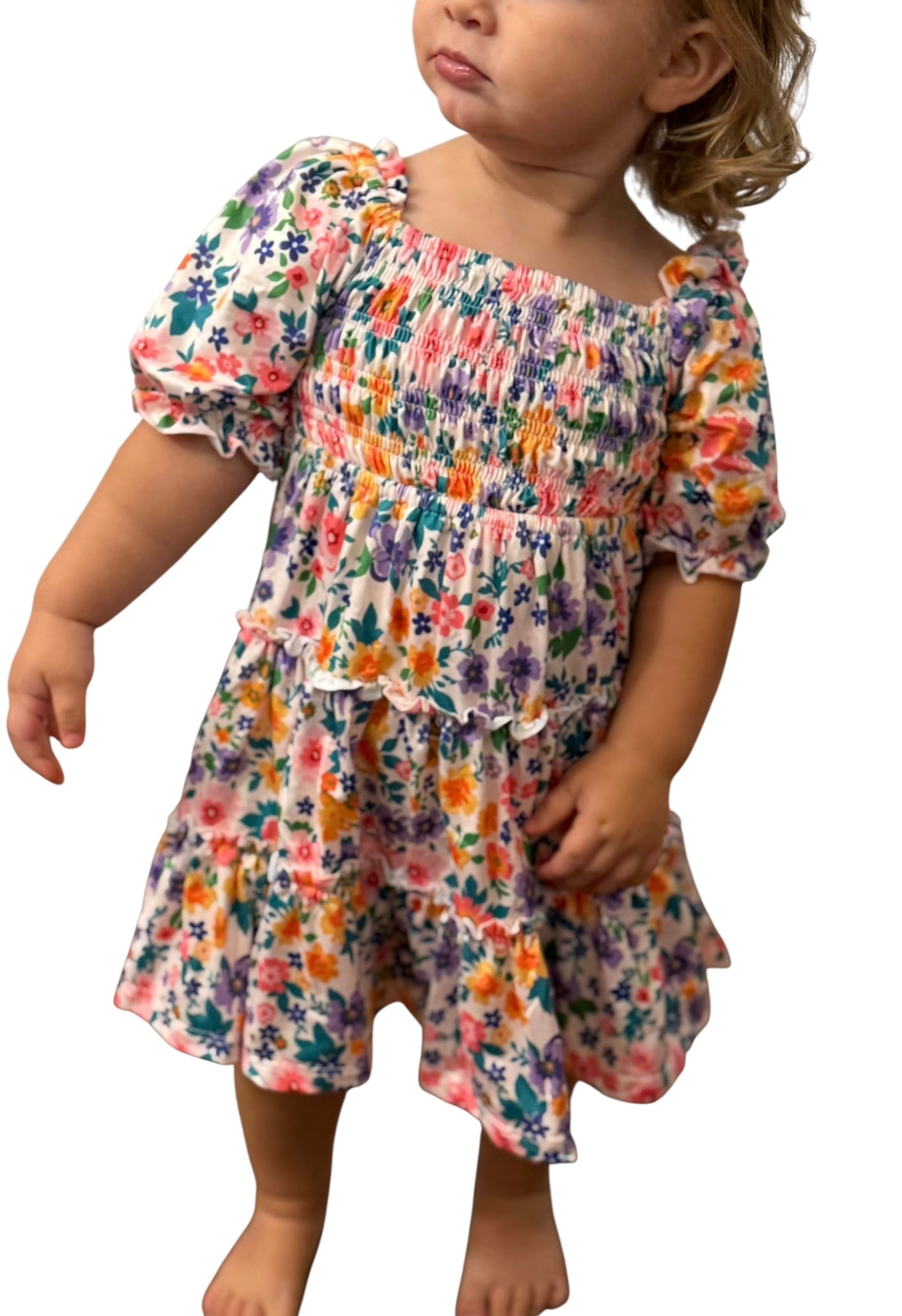 Purple Floral Dress