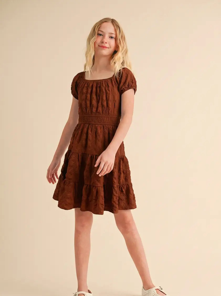 Woven Flounce Dress