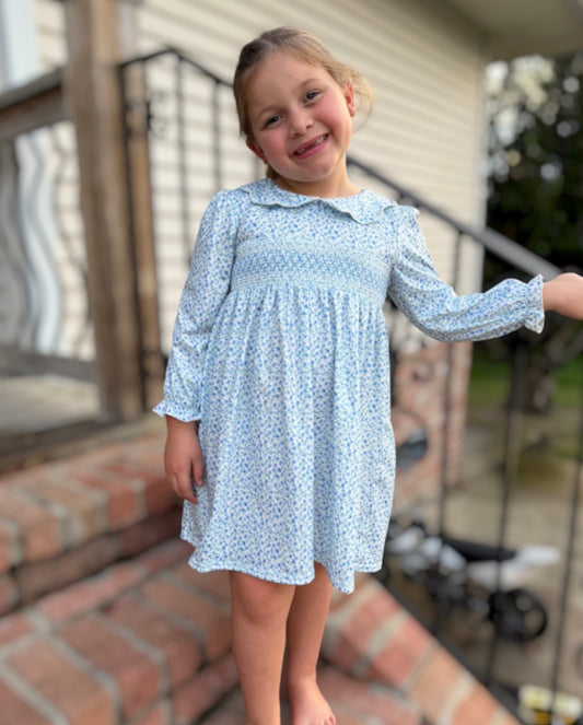 Lavender Floral Dress