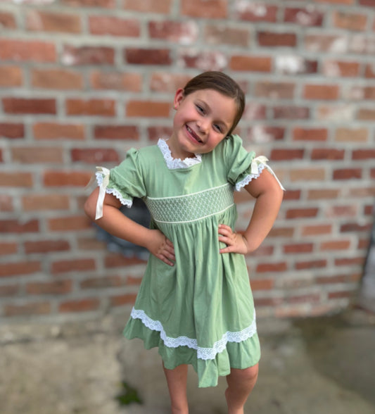 Sage Lace Dress