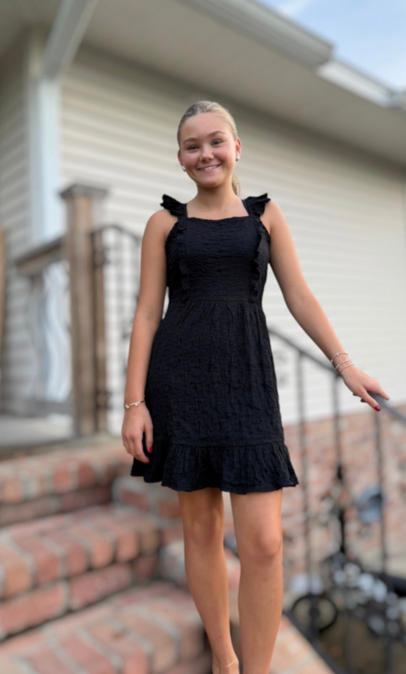 Black Ruffle Dress