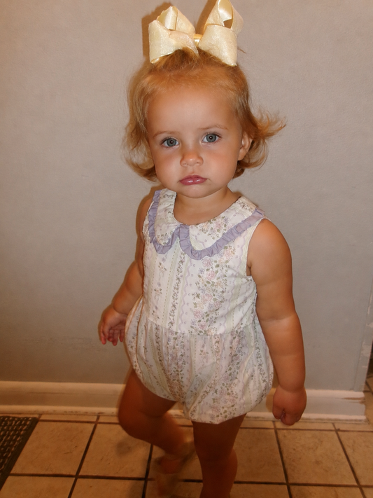 Graceful Garden Sleeveless Romper