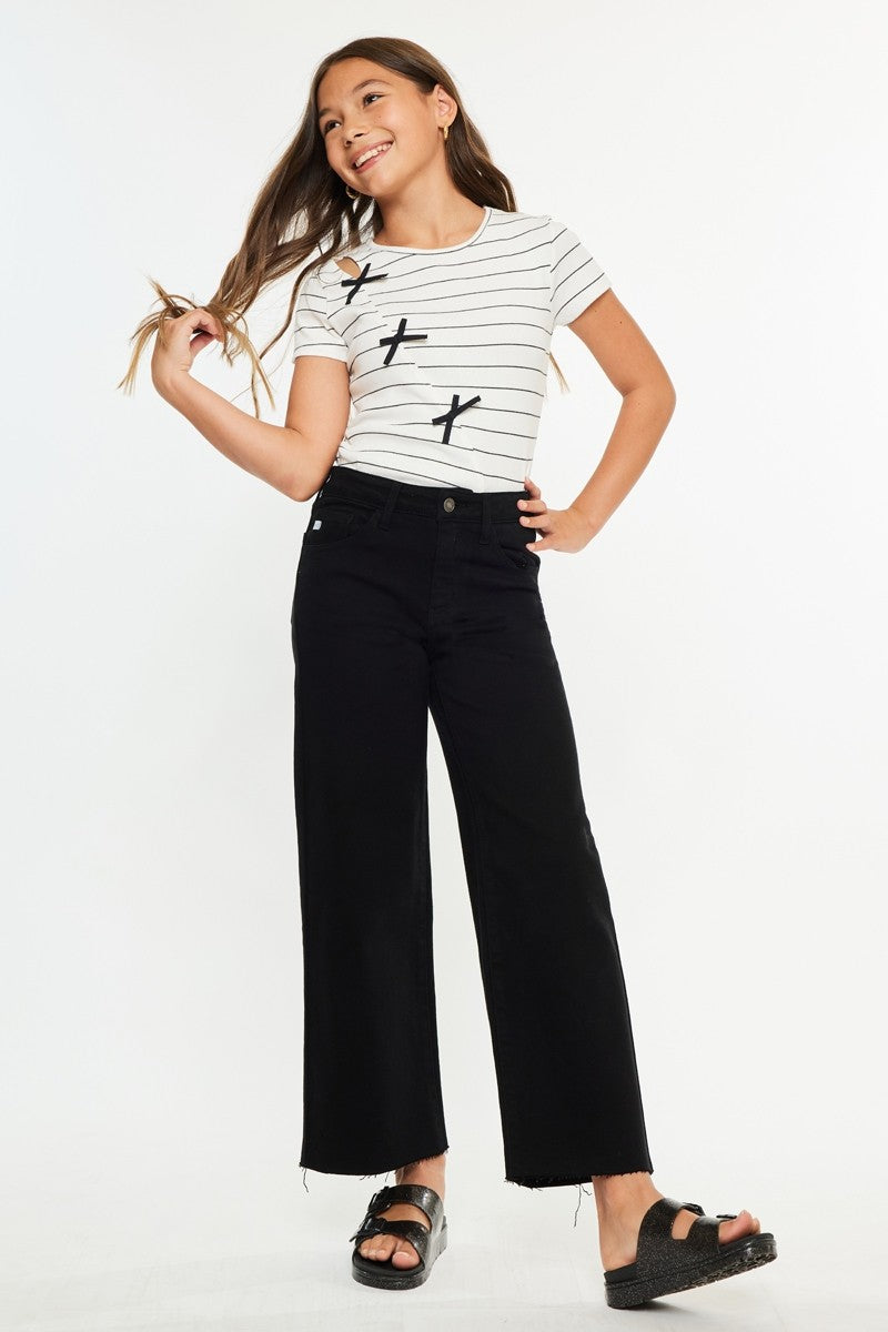 Black Cropped Jeans