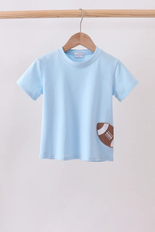 Blue Football Tee