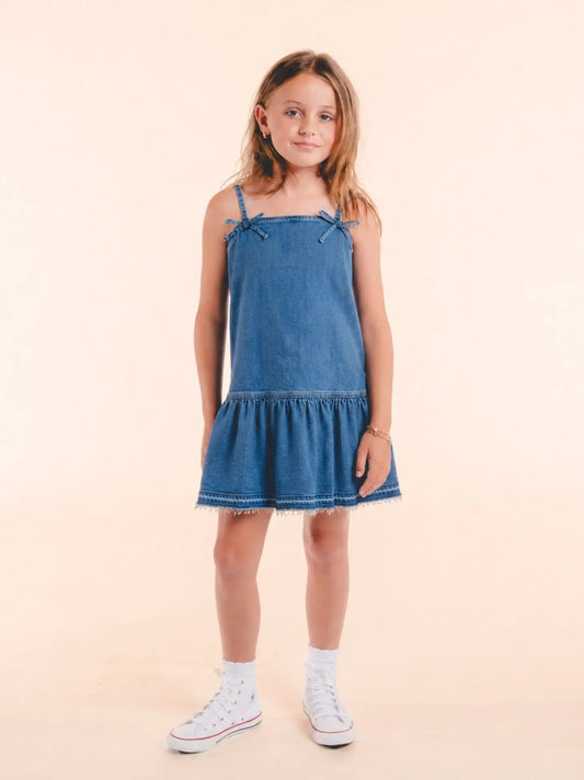 Bow Denim Dress