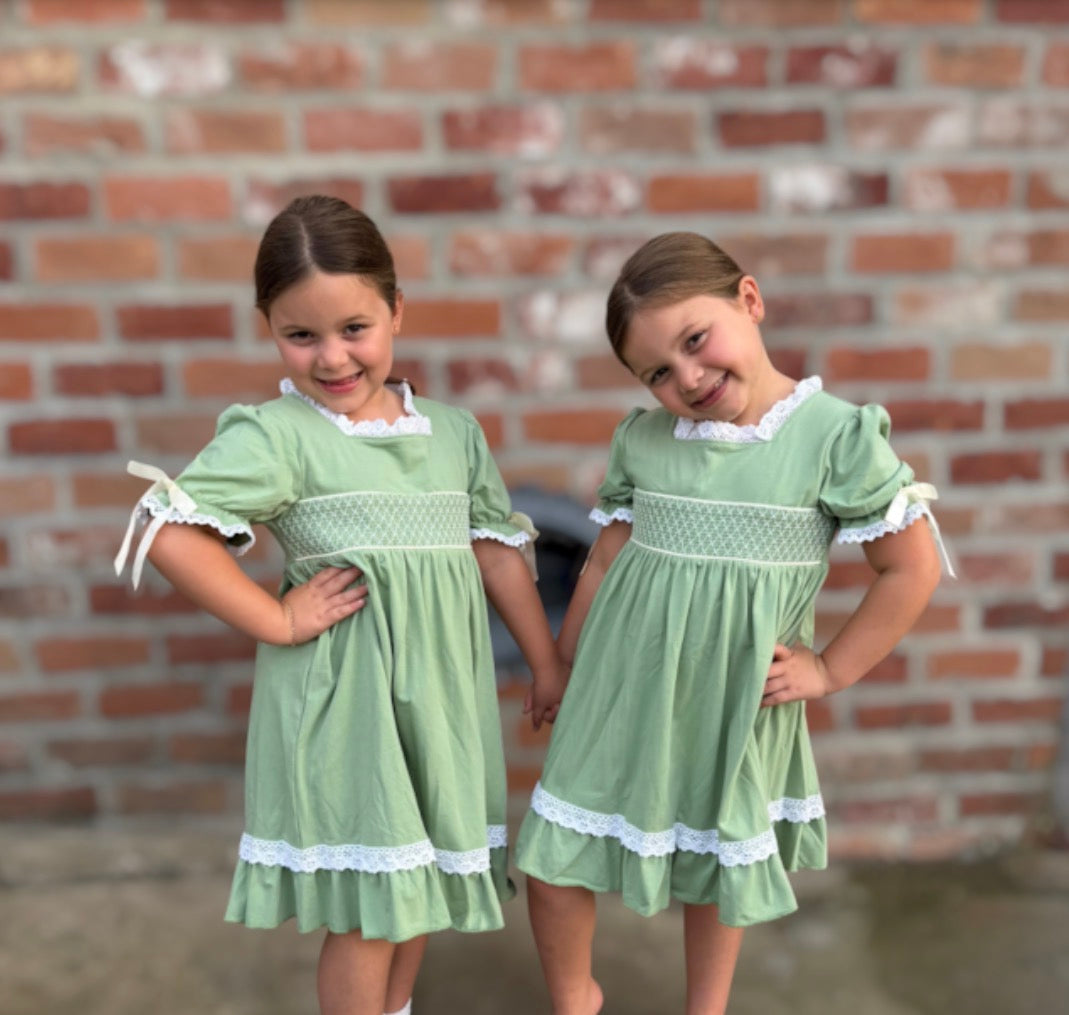 Sage Lace Dress
