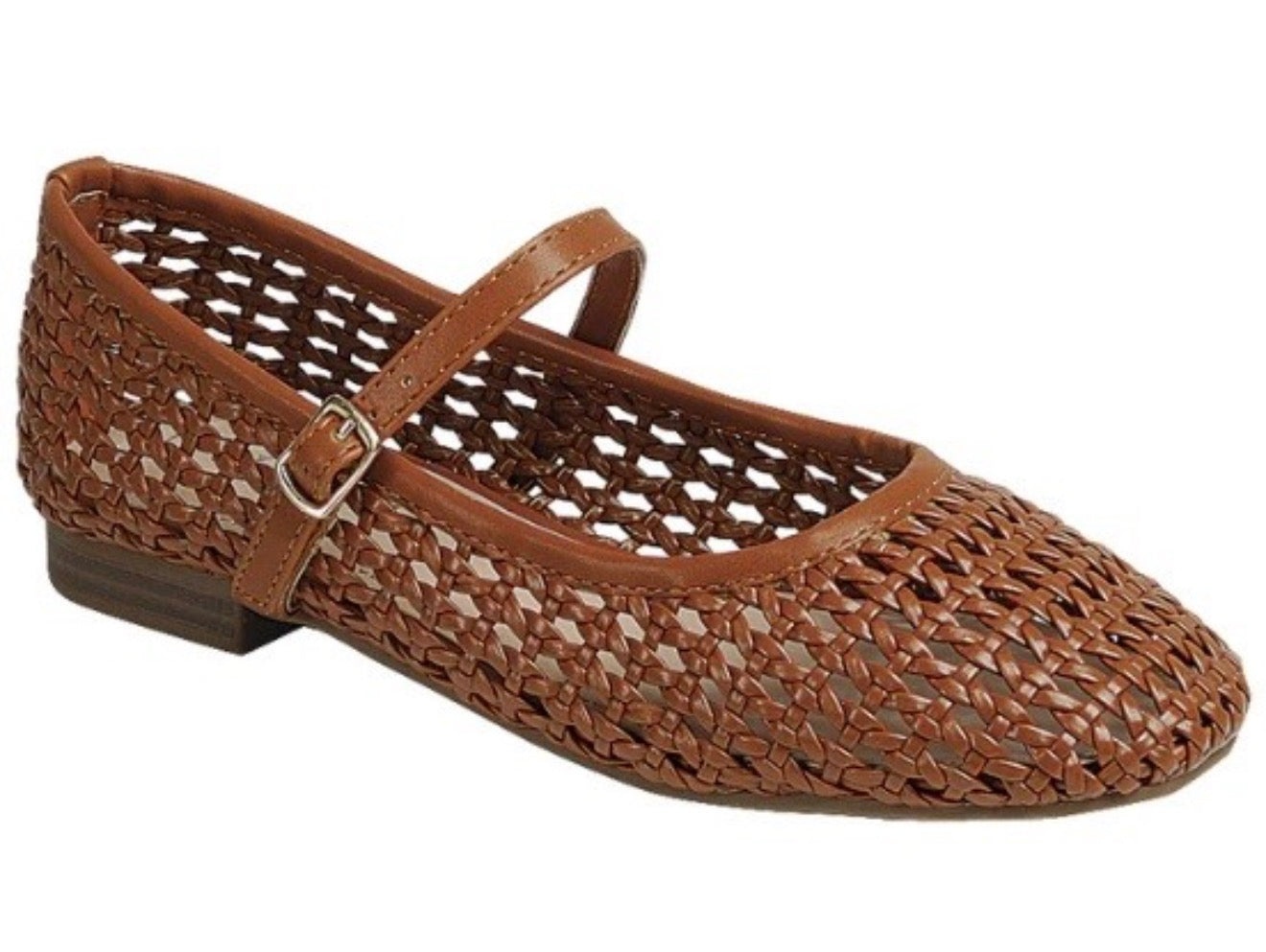 Brown Cutout Flats