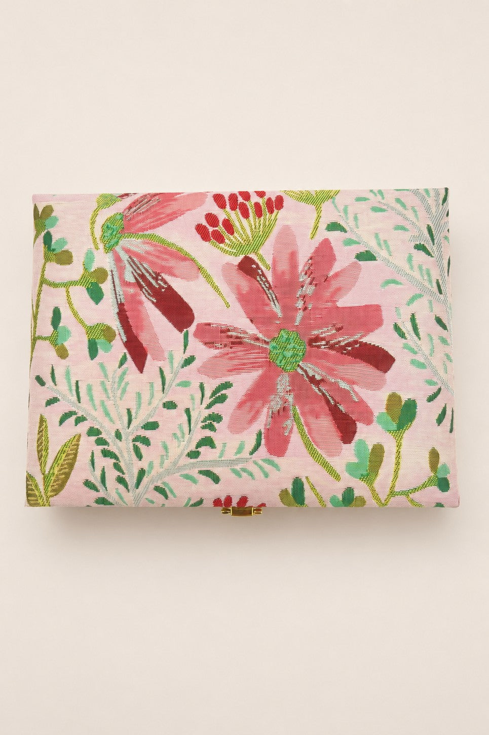 Floral Print Jewelry Organizer Travel Case