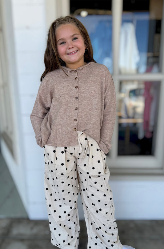 Tan Polka Dot Pants