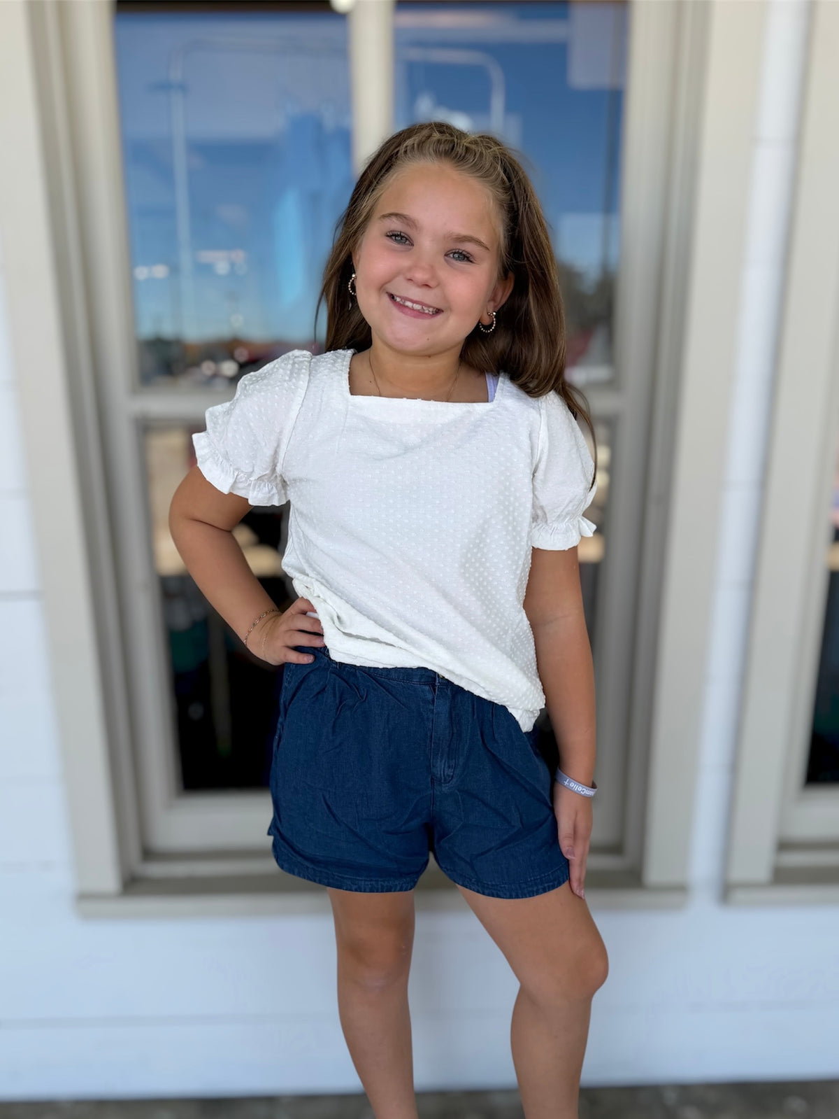 Dark Denim Shorts