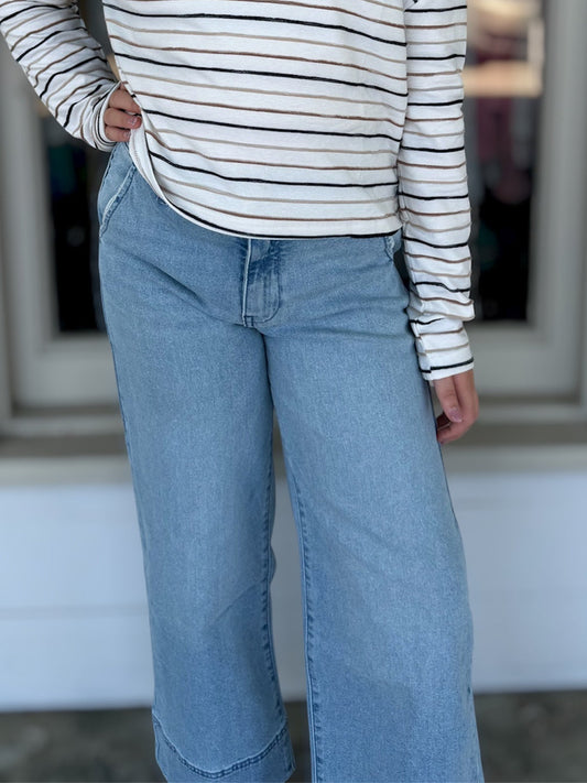 Long Sleeve Striped Top