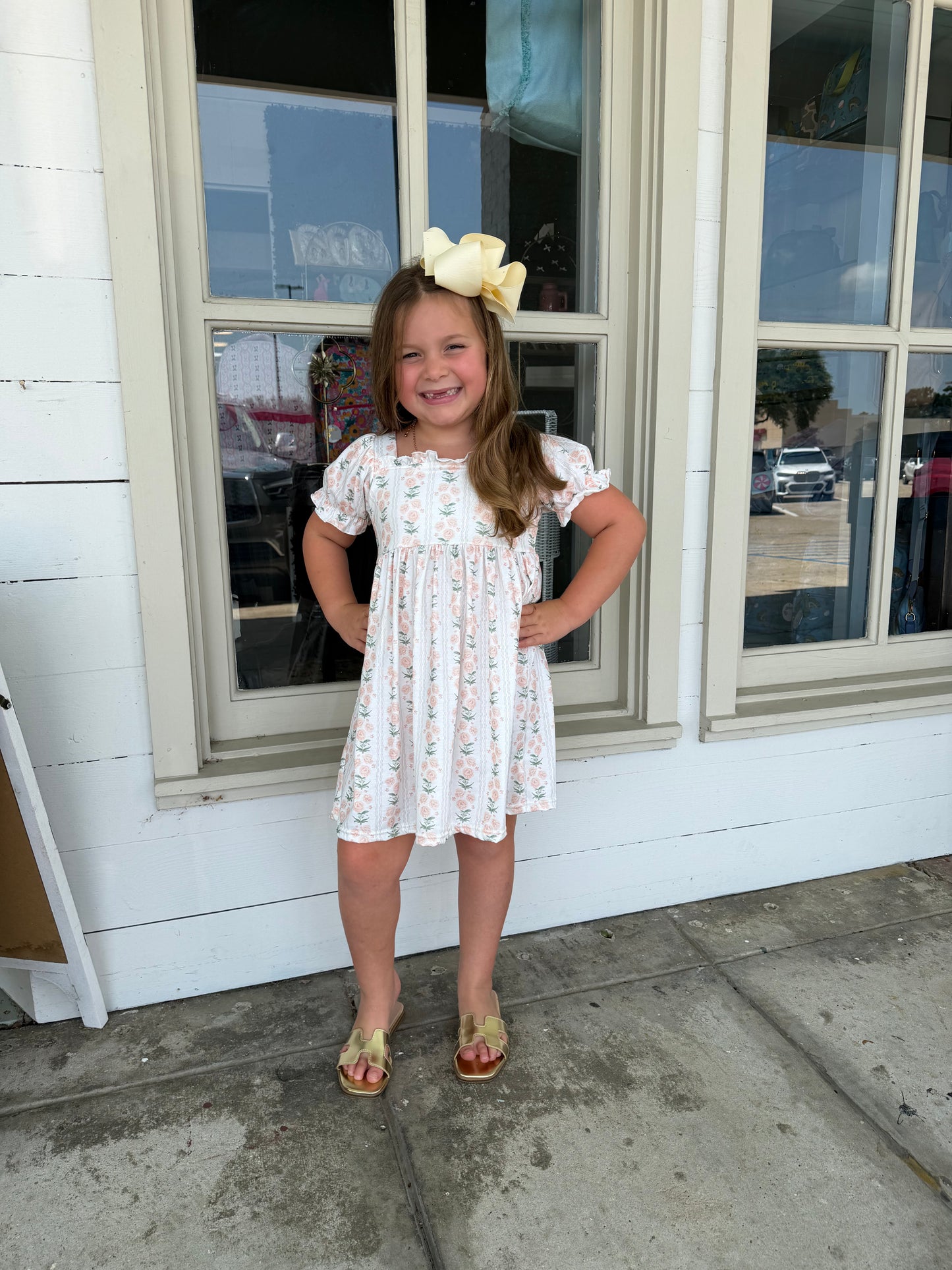 Sage Floral Dress