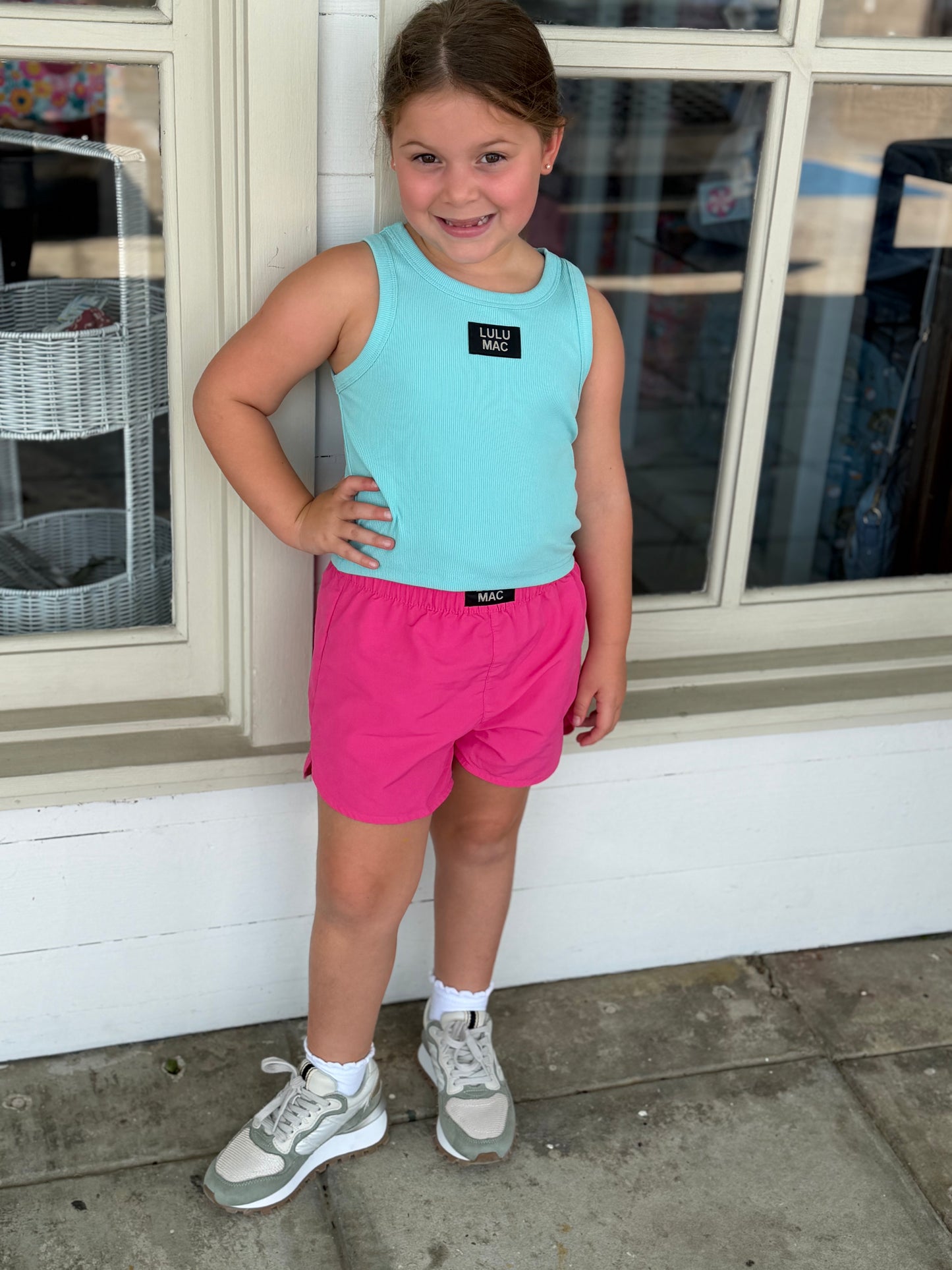 Hot Pink Lulu Mac Youth Shorts