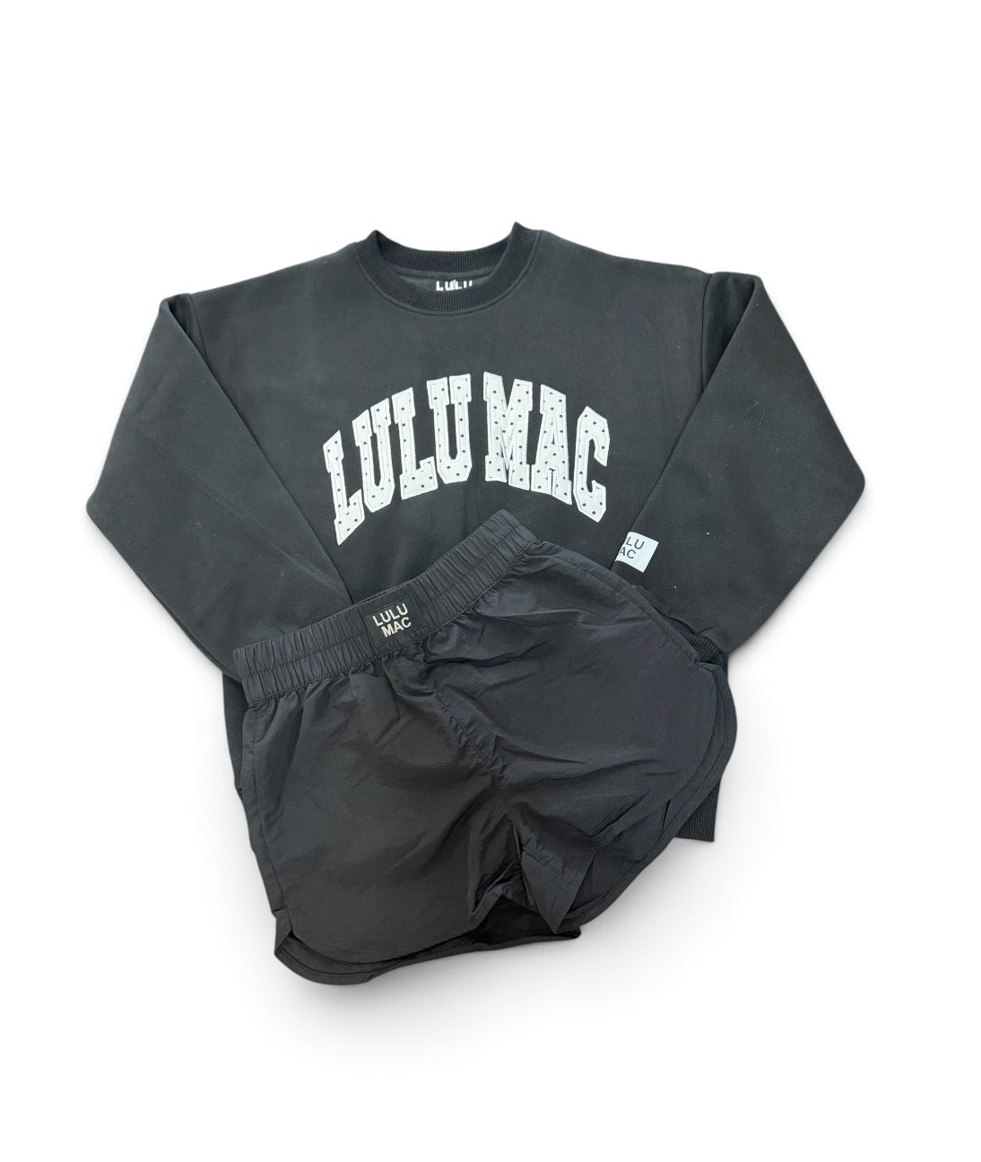 Black Polka Dot Youth Lulu Mac Sweatshirt