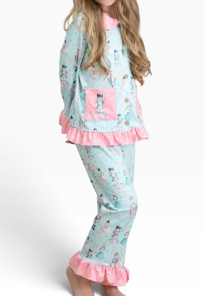 Blue Christmas Jammies Set