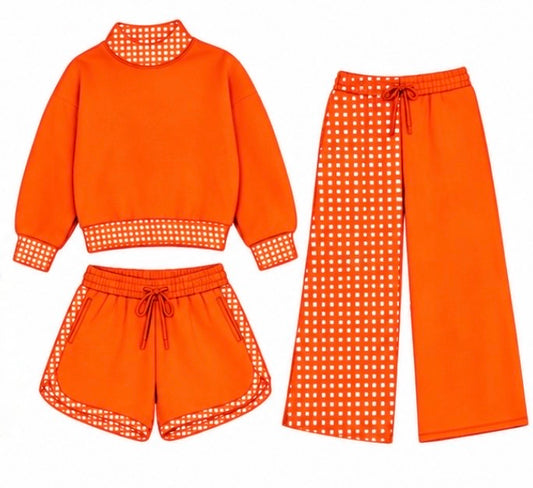 Orange Checkered Pants