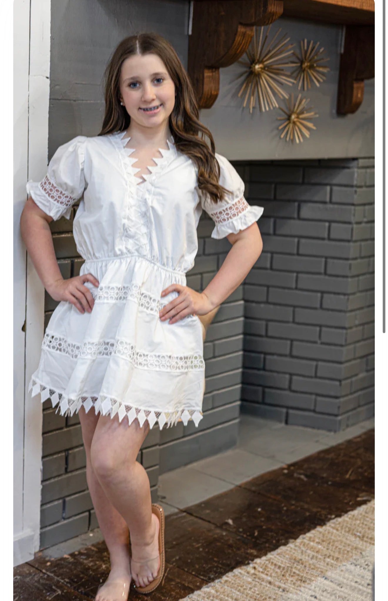 Ora Dress in White