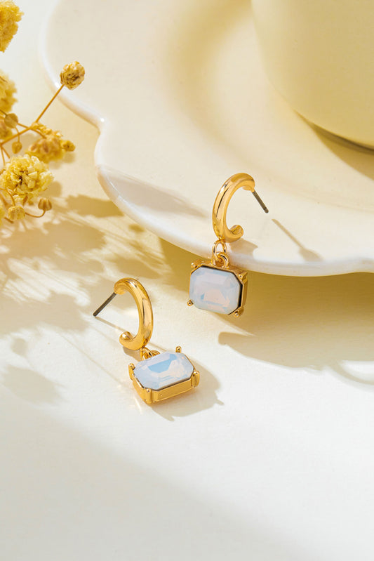 Opal Hoop Earrings