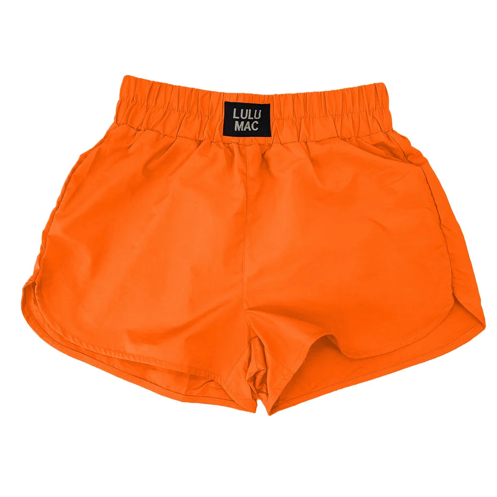Orange Lulu Mac Shorts - Tween