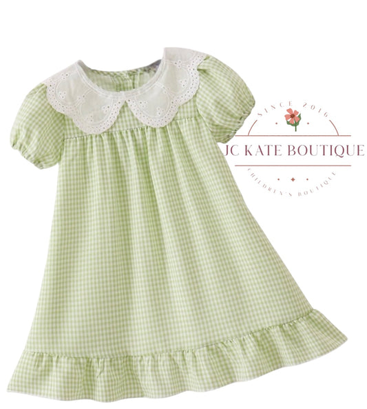 Green Gingham Dress