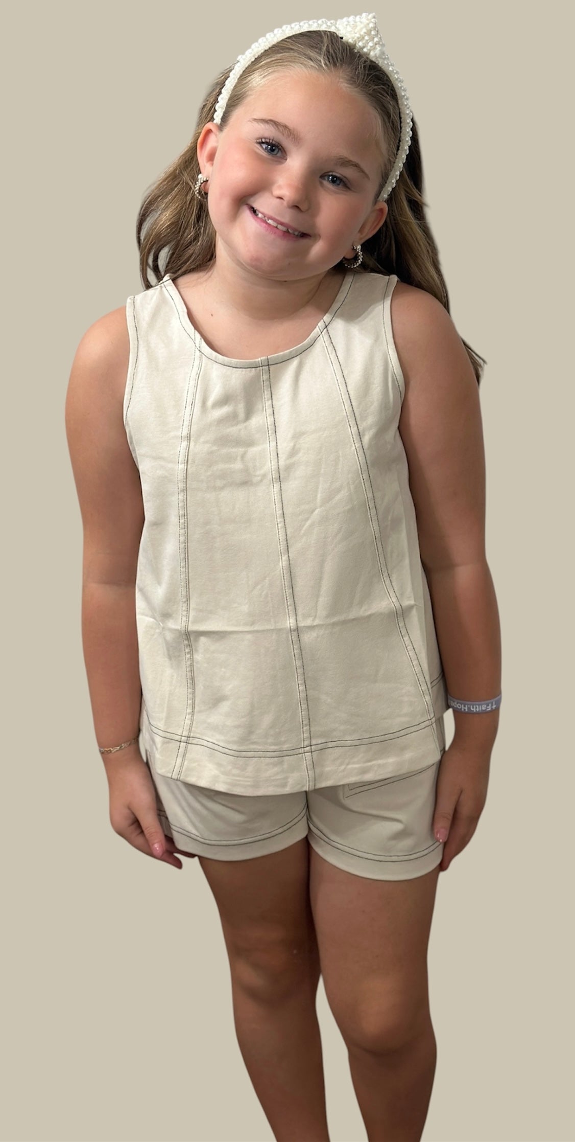 Beige Shorts