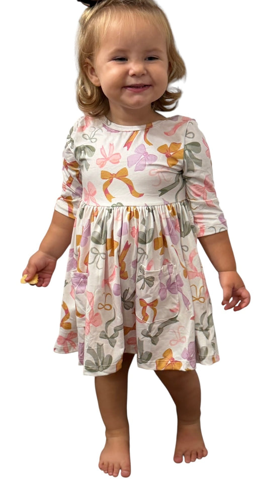Bows & Bows Twirl Dress