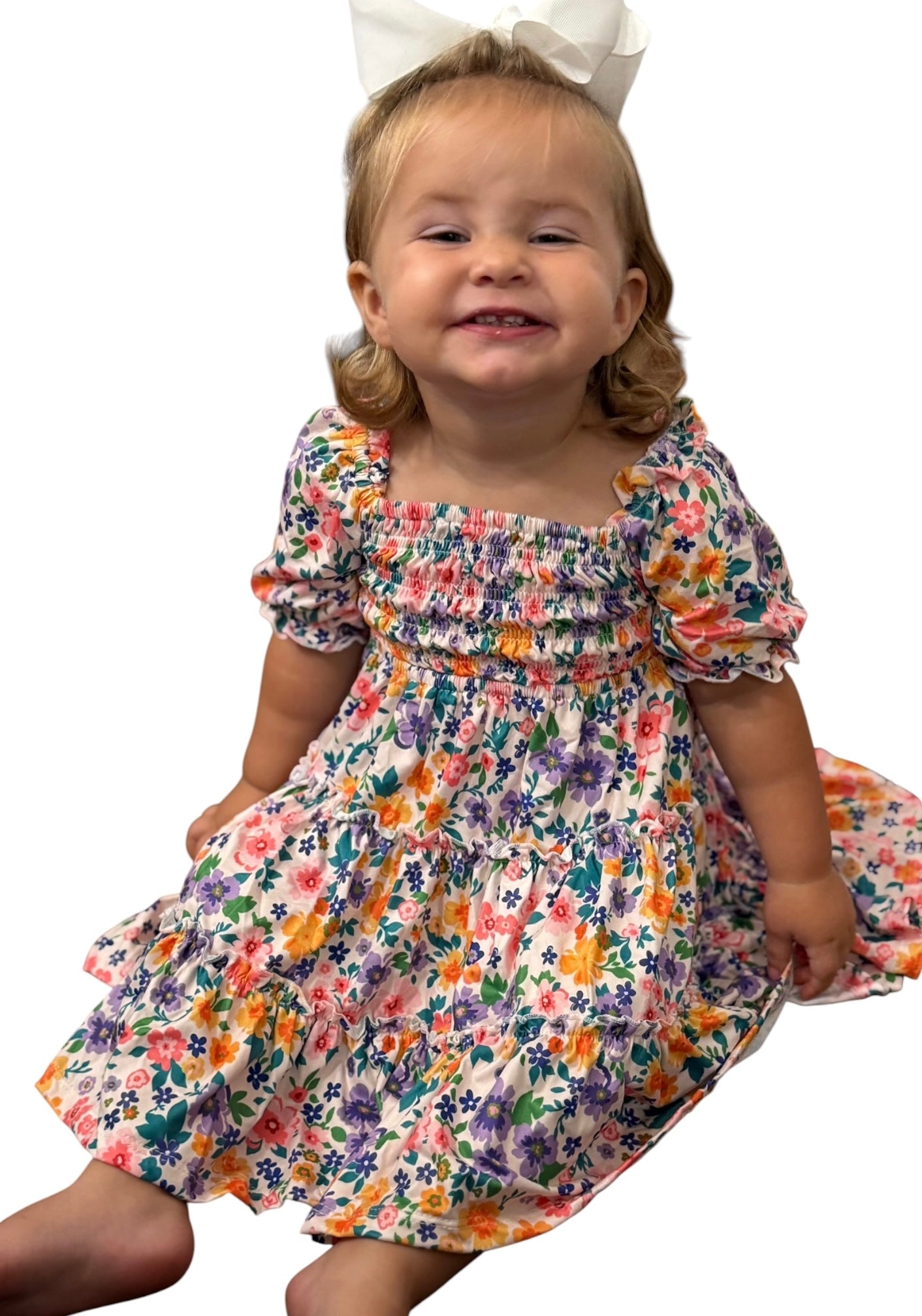 Purple Floral Dress