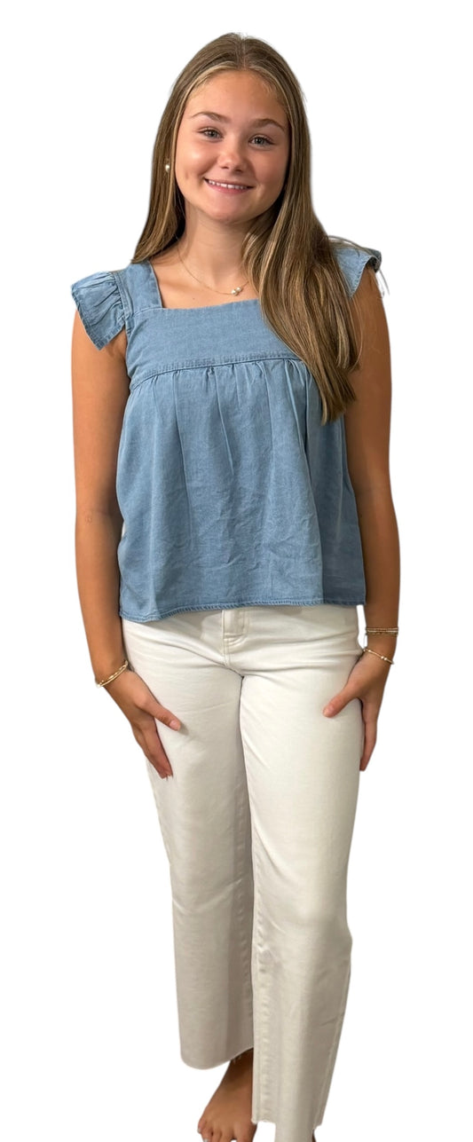 Youth White Denim Jeans