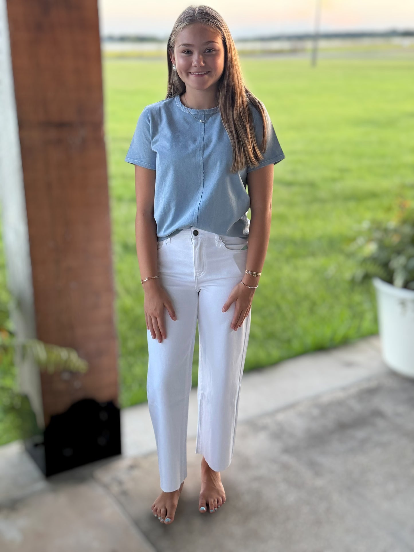 Blue Edge Top