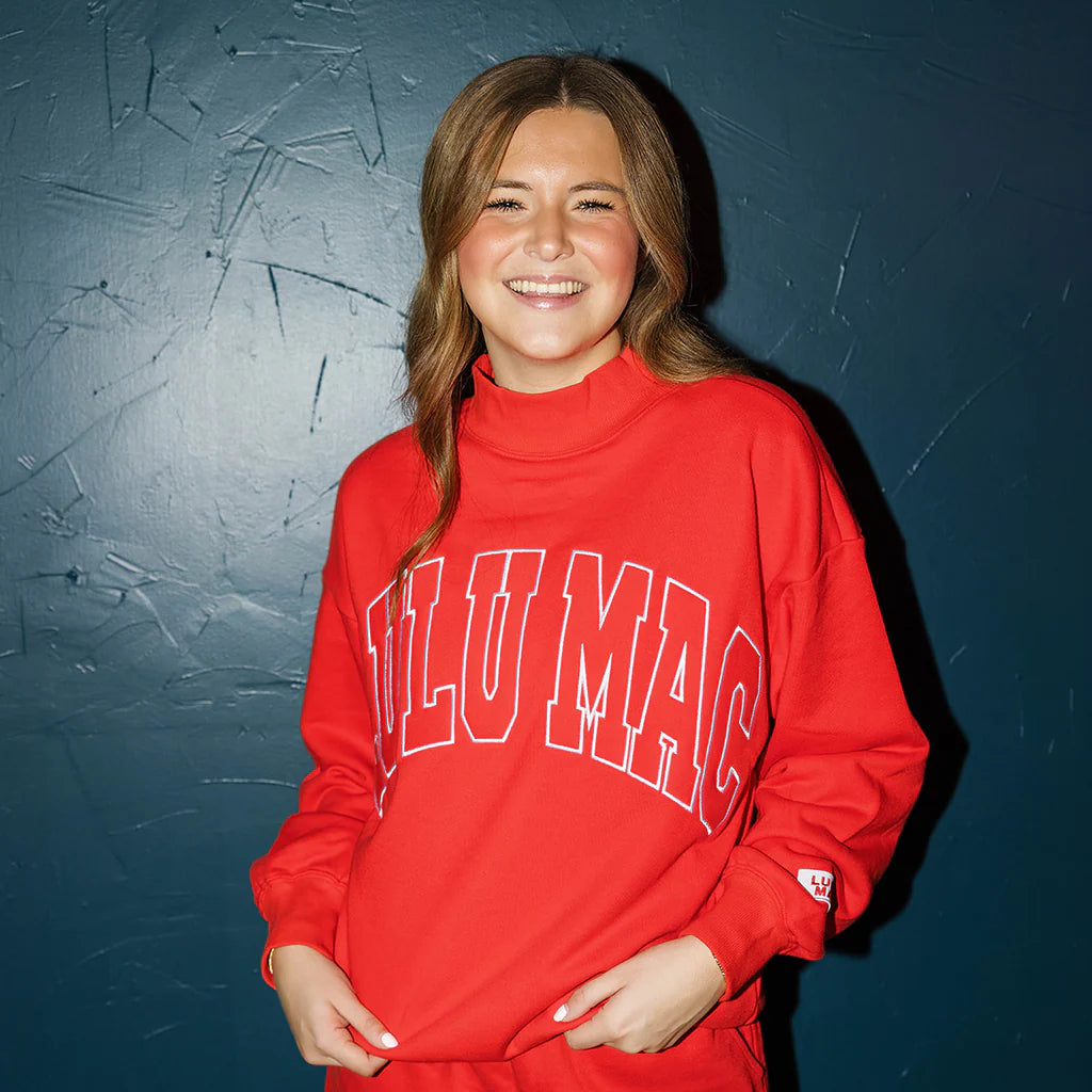 Tween Red Lulu Mac Sweatshirt