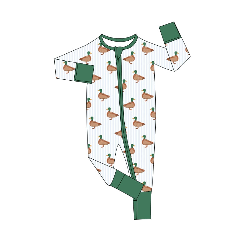 Quack Quack Bamboo Zipper Jammies