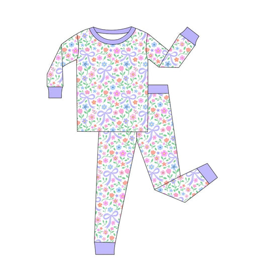 Pretty Purple Bamboo Two Piece Jammies