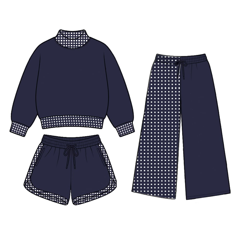 Navy Three Piece Set