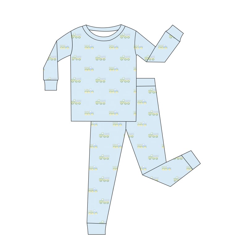 Dump Truck Bamboo Two Piece Jammies