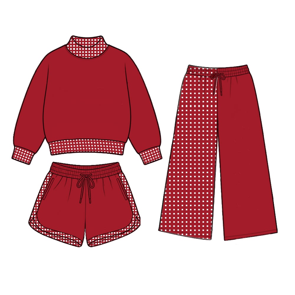 Red Three Piece Set
